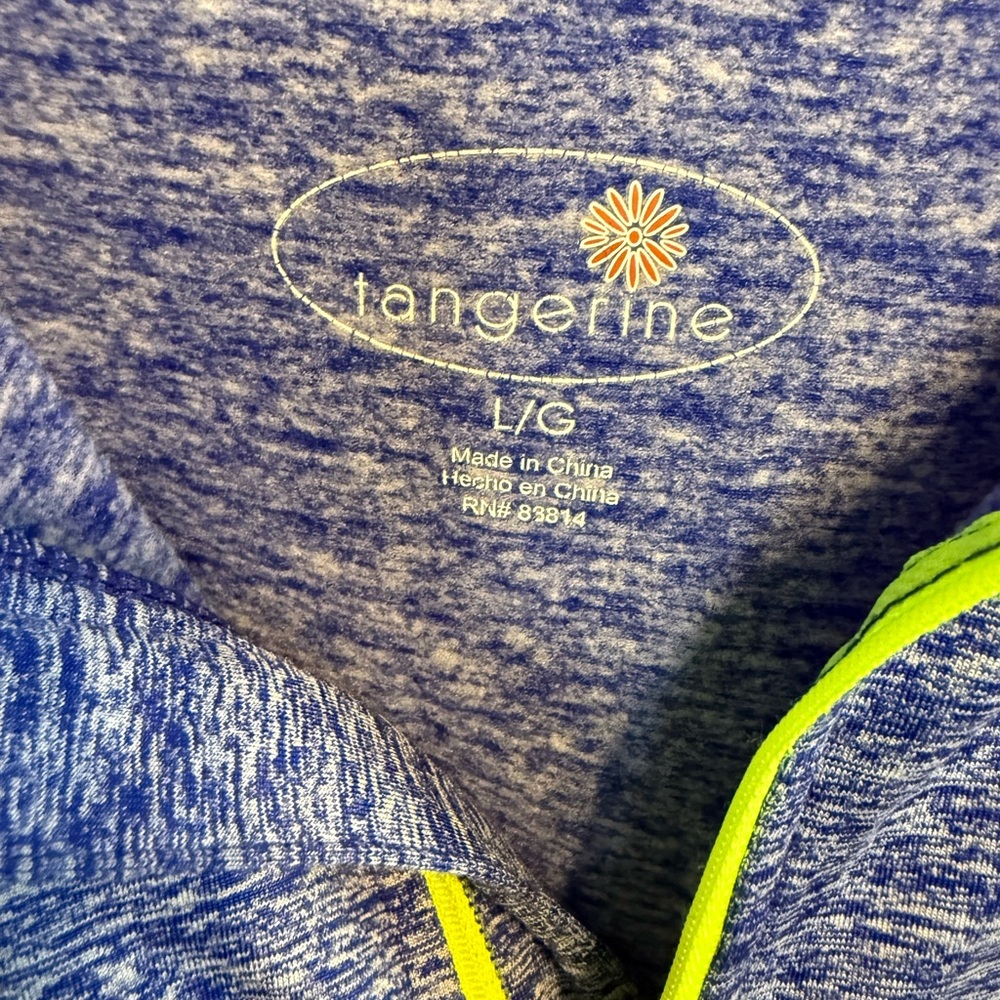 Women’s Tangerine Quarter Zip Pullover - Picture 4 of 5